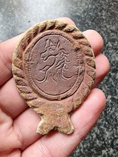 Post Medieval / Georgian Horse Harness Mount Lead / Brass Antique Detector Find picture