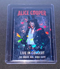 Alice Cooper Live in Concert No More Mr. Nice Guy Custom Holofoil Refractor Card picture