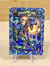 Cracked Ice Velociraptor Dino zone Custom Card picture