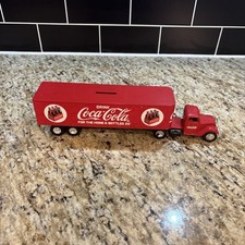 ERTL Coca Cola tractor trailer die cast bank picture
