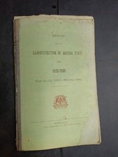 1905-06 Report on Orchha State Land and Revenue 26 pages Document picture