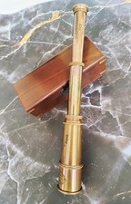 Personalized Telescope,Vintage Antique Brass Engraved Telescope,Anniversary Gift picture