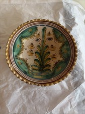 18 Century Spanish TALAVERA Majolica Shallow Tin Glazed Earthenware Pottery Bowl picture