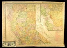 1911 Northern California Railroad Map ORIGINAL Atlas Map San Francisco DATED picture
