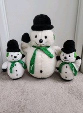 Vintage Slice By Pepsi Winter Snowman Set of 3, Very Rare, See Pics  picture