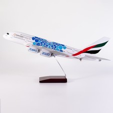 Emirates Airbus A380 Expo 2020 Blue Livery 1:160 scaled model 43cm picture