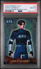1998 Resident Evil Leon S Kennedy #S1 Holochrome Refractor Rookie Card RC PSA 8 picture