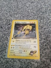 Pokemon TCG Rocket's Zapdos Holo 1st Edition Gym Challenge 15/132 WOTC picture