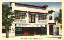Palm Springs California CA The Lido Curt Teich c1940s Linen Postcard bhn picture