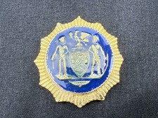 NYPD City of New York Police gold emblem picture