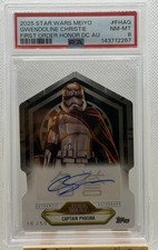 2025 Topps Star Wars Meiyo Captain Plasma Gwendoline Christie /50 Auto PSA 8 picture