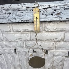 Antique Salters Brass Letter Balance Scale British Made Hanging Postal Weight picture