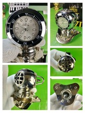 Invicta 59038 Pro Diver Silver Tone Desk Clock Luxury Watch Style Quartz Display picture