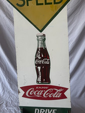 Coca-Cola Drive Safely School Zone Resume Speed Advertising Sign, original picture