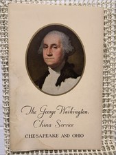 Vintage 1950's THE GEORGE WASHINGTON CHINA SERVICE Chesapeake & Ohio Line picture