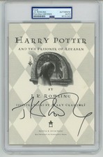 J.K. Rowling ~ Signed Harry Potter and the Prisoner of Azkaban 1st JK ~ PSA DNA picture