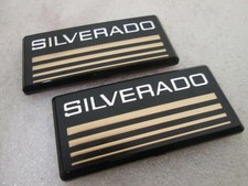 2X Cab Emblem Badge Side Roof Pillar Decal Plate Compatible for Chevy Silverado picture