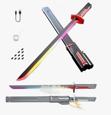 LED Spark Effect Sword Sparks & Smoke 31.5in Cosplay Multicolored Lights Sword picture