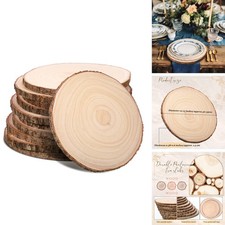 Tioncy 10 Pack Unfinished Wood Slices 12-13 Inch for Centerpieces Wedding Decor picture