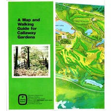 Vintage Callaway Gardens Map and Walking Guide Pine Mountain GA Brochure H5-5 picture