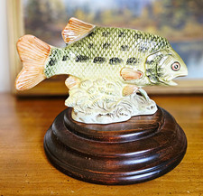 Vintage Relpo Ceramic Rainbow Trout Decorative Planter picture
