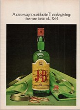 1976 Magazine Print Ad J&B Rare Scotch Whisky Thanksgiving picture