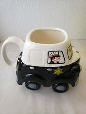 Applause Dick Tracy WheeleesVintage Coffee Mug - Cop Car Real Rolling Wheels   picture