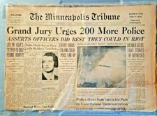 September 14, 1935 - Minneapolis Riot 1930's Headline - The Minneapolis Tribune  picture