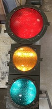 Vintage 1950’s-60’s ICONIC “BULLSEYE” Econolite Traffic Signal Light - 40” Tall picture