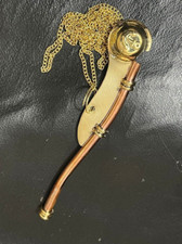 traditional Navy Whistle Solid Brass Boatswain (Bosun) Whistle Pipe with Chain picture