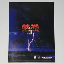 Tekken 3 PlayStation 1 PS1 Fight of Your Life Print Ad/Poster Promo Art picture