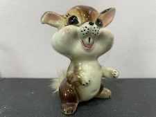 BUNNY RABBIT Figurine JAPAN Ceramic 3 1/4