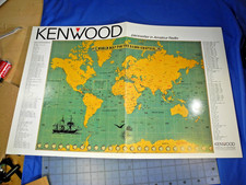 Vintage Kenwood Corporation WORLD MAP FOR THE RADIO AMATEUR poster 17