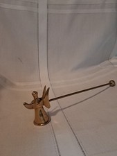 vintage brass angel candle snuffer 9.5 