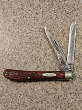  Vintage Case X.X. USA 1965-1969 Two Blade 62048SP Slimline Bone Handle Trapper  picture