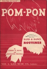 Vintage Pom-Pon Band & Dance Routines Booklet 1955 Noblesville HS Indiana picture