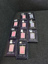 Lot Of 10 Aristocrat Vintage Narrow Size Playing Cards Red And Blue Pinochle  picture