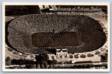 WA1/ Ann Arbor University Michigan RPPC Postcard 1949 Football Stadium 235 picture