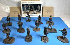 Franklin Mint Fighting Men of the American Revolution Set of 13 Pewter 1970s picture