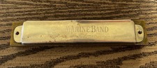Vintage M Hohner Marine Band Harmonica Made In Germany picture
