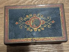 Vintage Tetley Tea Orange Pekoe Tea Bags Advertising Graphic Tin Box picture
