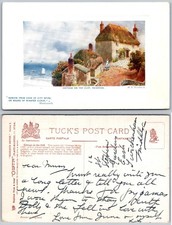 Cottage on the Cliff Paignton Postcard picture