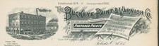 1911 Buckeye Paint & Varnish Toledo Ohio Illustrated Letterhead Colored Leads picture