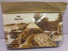 NIP Vintage 6 Coasters. Set De 6 Posavasos Y Servilletero Uruguay 1930's picture