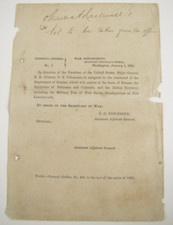CIVIL WAR IOWA GENERAL SAMUEL R CURTIS COMMAND ORDER 1864 picture