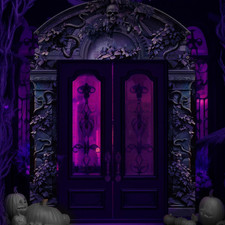 Halloween Cemetery Archway Halloween Cemetery Banners picture