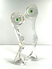 RARE Unusual Mid-Century Modern Lucite Acrylic Man Woman Statues Sculpture picture