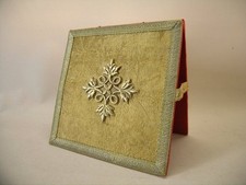 Antique goldbrocade Catholic Mass BURSA (vestment Altar Chalice) picture