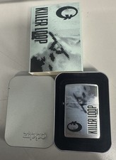ZIPPO 2002 KILLER LOOP SNOWBOARD BRUSHED CHROME LIGHTER SEALED IN BOX B63 picture