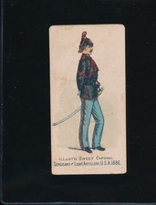 N224 1888 Kinney Military Series Sergeant of Lt Atillery USA - Vg+ - S4478 picture